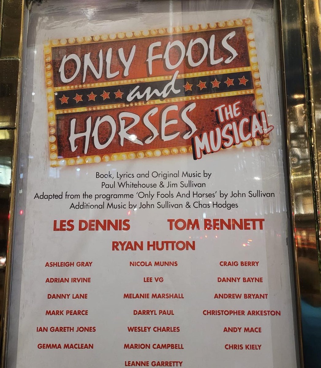 First week as Cassandra/ Marlene… done ✅ I bloody love this show and all the incredible people that make it work. Long live hooky street! 

<a href="/OFAHMusical/">Only Fools and Horses The Musical</a>