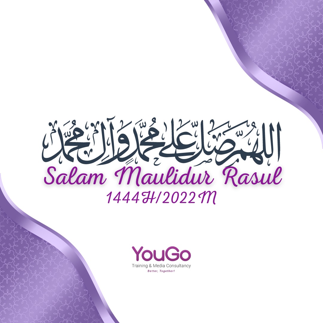 YougoTraining's tweet photo. YouGo Training mengucapkan Salam Maulidur Rasul kepada semua rakyat Malaysia dan seluruh umat Islam. Selawat dan salam buat Junjungan besar Nabi Muhammad SAW yang kita kasihi. https://t.co/cHD5s73s23