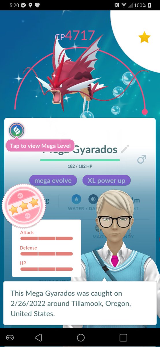 Ares72723's tweet photo. Just mega evolved my very first mega Gyarados. Of course I did my 100% perfect shiny! It's a perfect giant red shrimp!

#PokemonGO #megashiny https://t.co/zAIkEGhve3