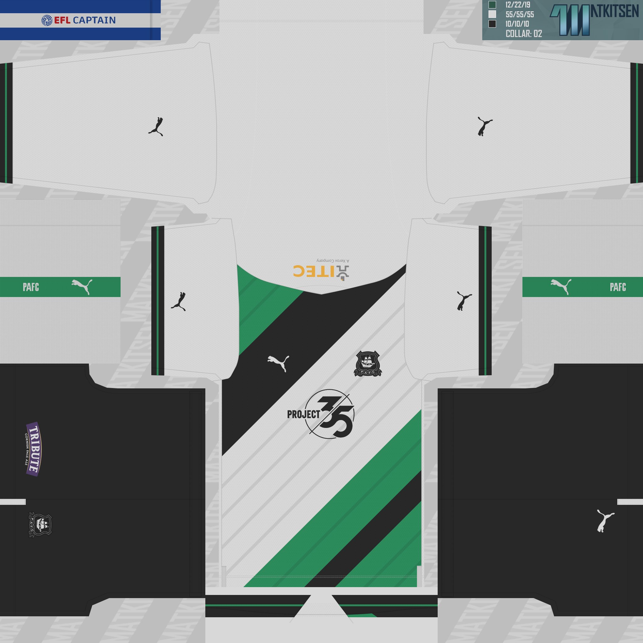 MATKITSEN on Twitter: "Plymouth Argyle 22/23 / #kits Home, Away, Third