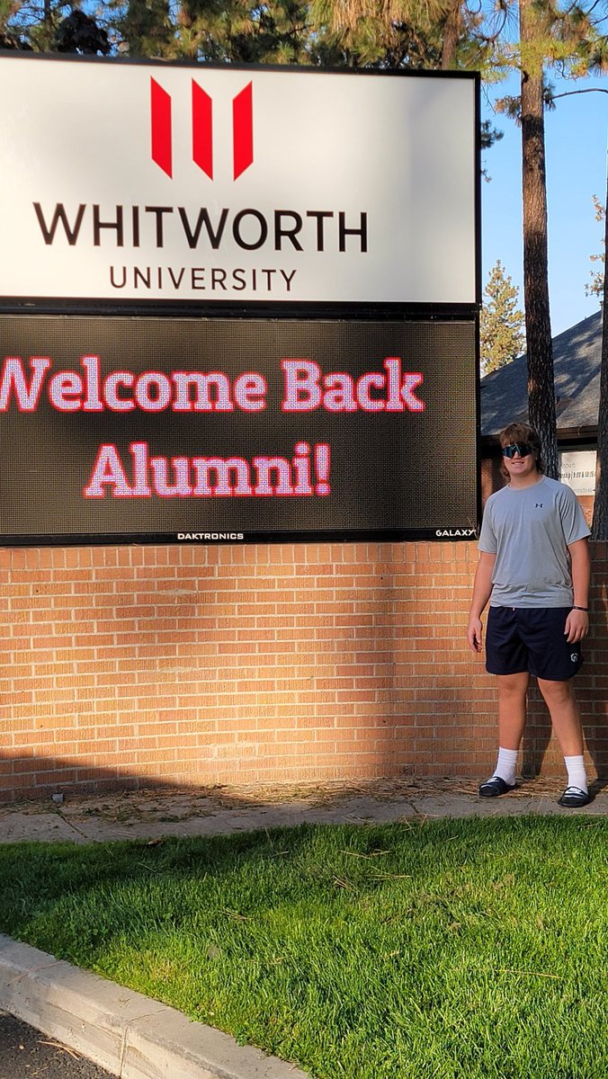 jacobpeck2023's tweet photo. Thank you @Coach__Shaw for the invite to see @WhitworthFB play today! Had a great time on campus!
@CoachAlexLand 
@coach_shamion 
#chasethelion #GoBucs https://t.co/CXhAKKJ4fM
