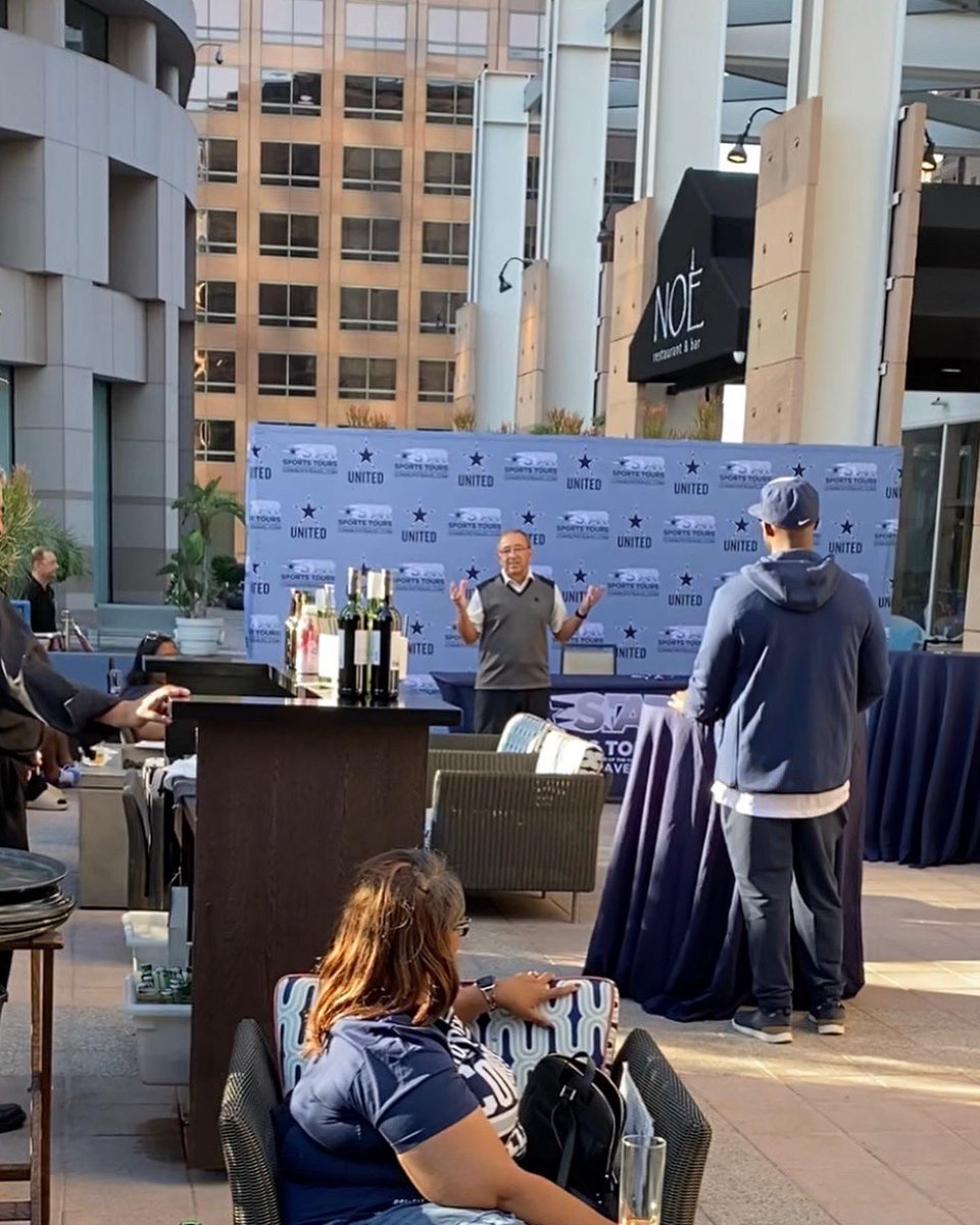 StarSportsTours's tweet photo. We made it to LA!!!✈️🌴
Noah Brown and Mickey Spagnola joining us this afternoon to meet &amp; greet with fans as well as Q&amp;A! 

Thank you @nb_eight5 and to everyone who made it out! LET’S GO COWBOYS🤩

#DALvsLAR
#DallasCowboys  #CowboysNation #CowboysTravel #WeDemBoyz #onlyatSST https://t.co/IrrGOlt2jj