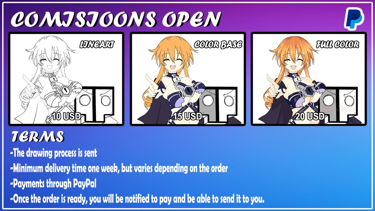 HibikiMaid's tweet photo. ||COMISIONES ABIERTAS🐱||

✨Open COMMISSIONS✨

✨Si tienen alguna duda háganmela saber en este tweet o por MD

✨If you have any questions let me know in this tweet or via MD

#ComisionesAbiertas 
#commissionsopen https://t.co/x3BPavuLDb