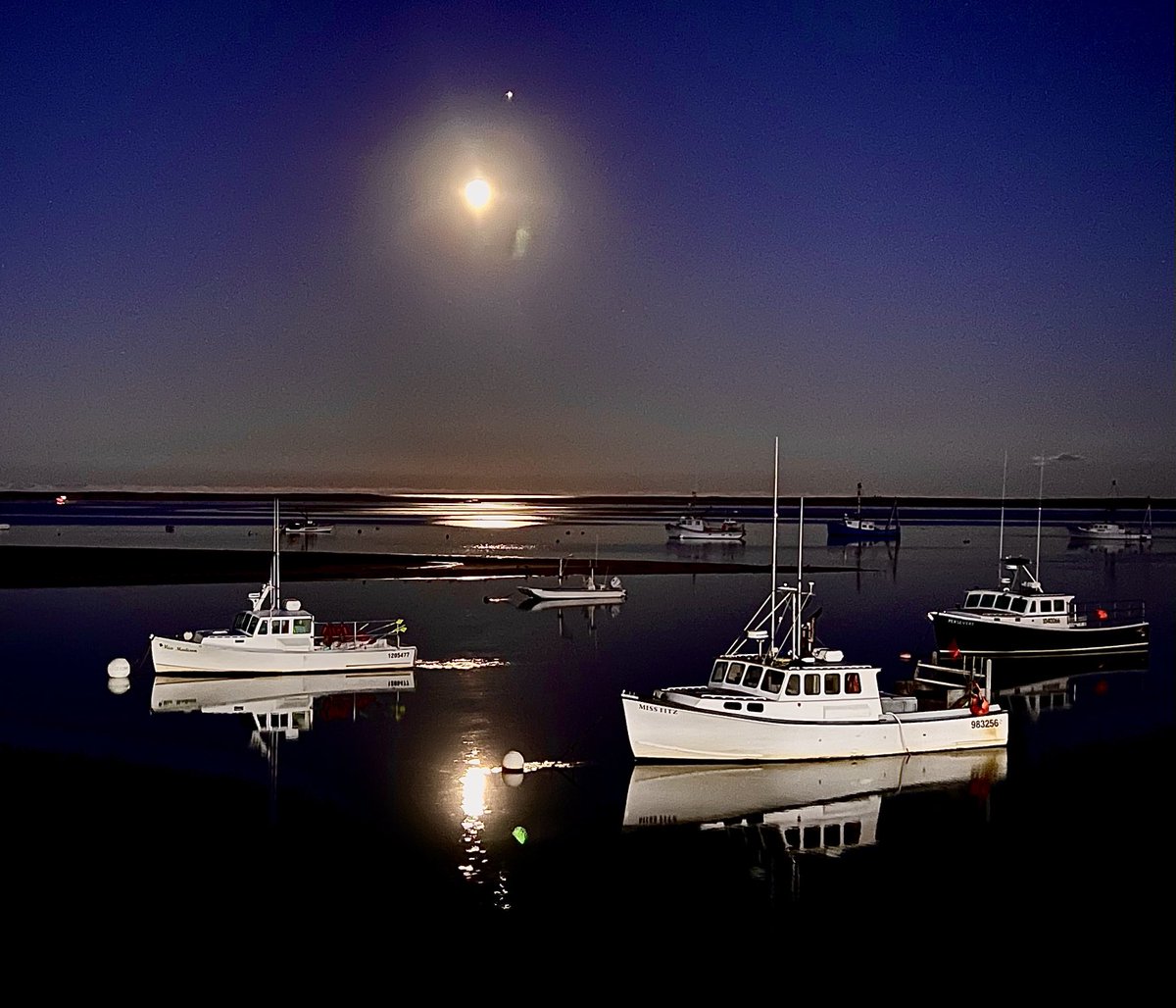 jmmh123's tweet image. The sun and the moon shining in their own time…#SaturdayVibes #CapeCodTime