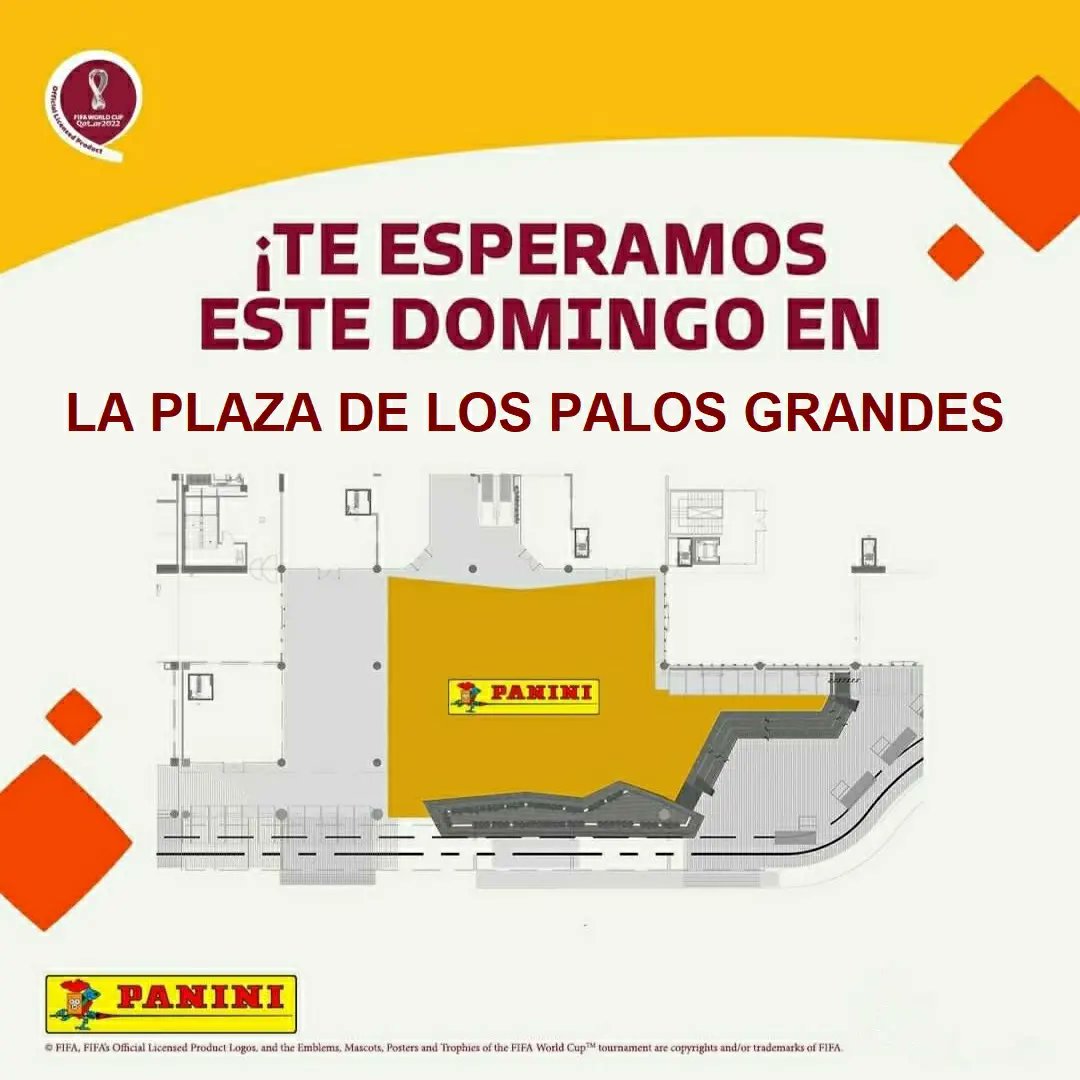 PaniniVenezuela's tweet photo. Intercambios y ventas barajitas + cartas adrenalyn. Mañana domingo en la plaza de los palos grandes.⠀
⠀
📲 Mándanos WhatsApp⠀
https://t.co/vhiIHM46R0
⠀⠀
#ClubColeccionistasPaniniVenezuela #Qatar2022  #FifawordCup #PaniniVenezuela #Venezuela #Caracas #PlazapalosGrande #LPG https://t.co/ninV3ZaiD5
