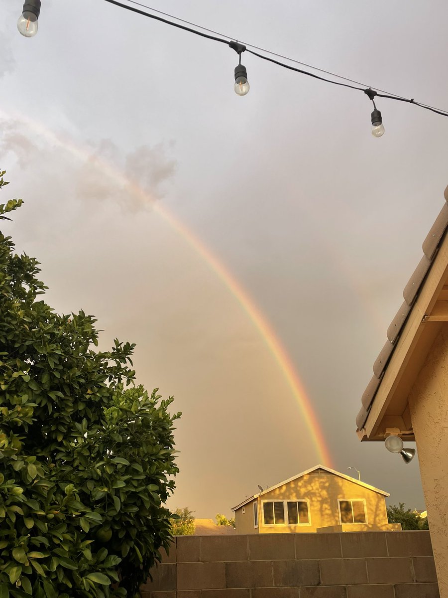 Storms that bring rainbows. 🌈