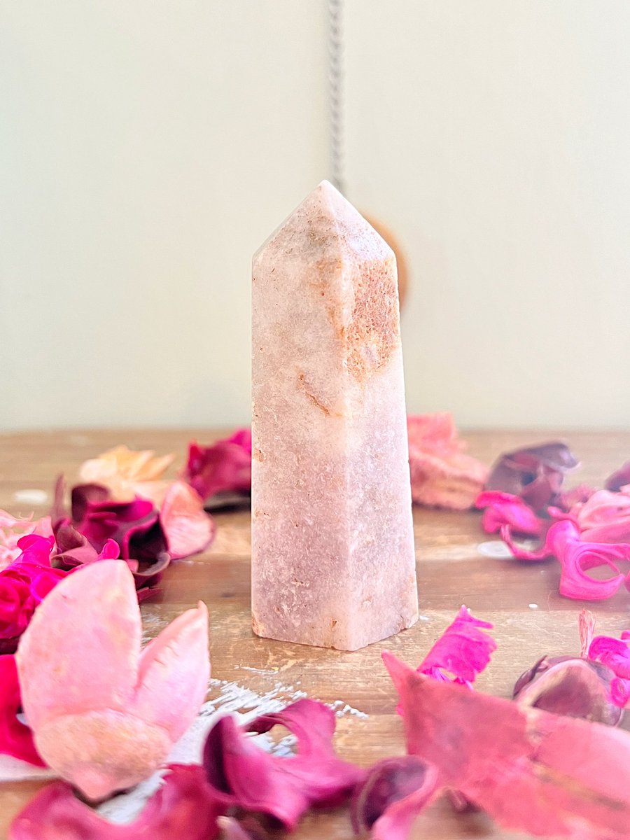 I still have all of these gorgeous ✨Pink Amethyst✨towers left in my shop that need their forever home! These beauties are SO SPARKLY! VIDEOS ARE DOWN BELOW! Can we find one a home today?🥺💕 roseandquartz.com comes with an info cutout + a gift &amp; same/next day shipping!✨