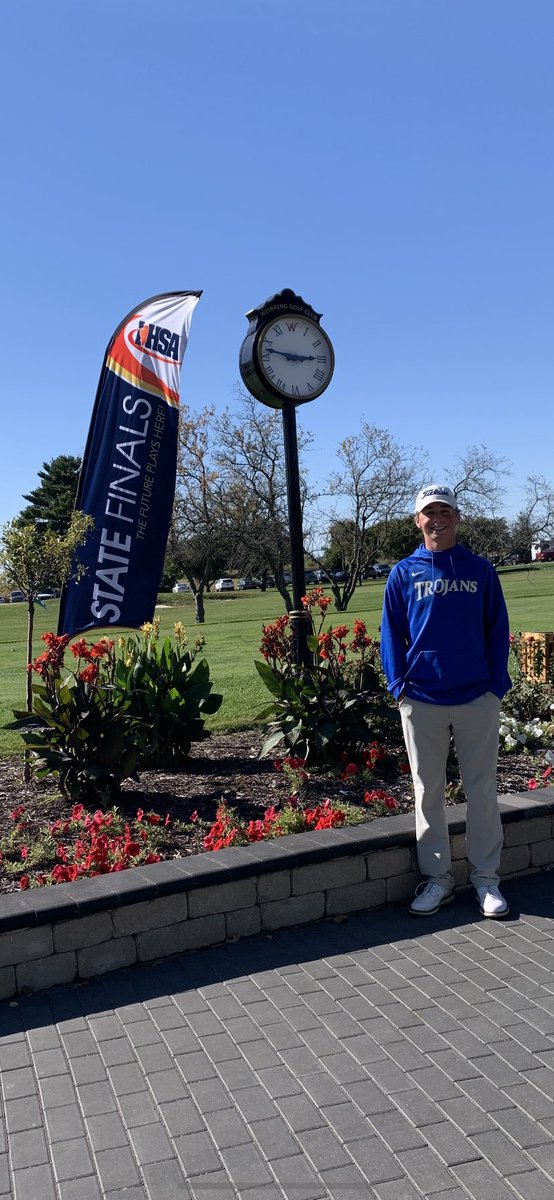 MFHSgolf's tweet photo. @_Tyler__Davis_ ended the HS career in Tyler fashion with a birdie.  After a slow start going +6 after 5, he went +6 over the next 31!  This set him at 21st place out of the 112 golfers at 2A State.  We are so proud of you and your career.  @MFHSAthletics @MaroaForsythHS https://t.co/E2SsBfZDNS