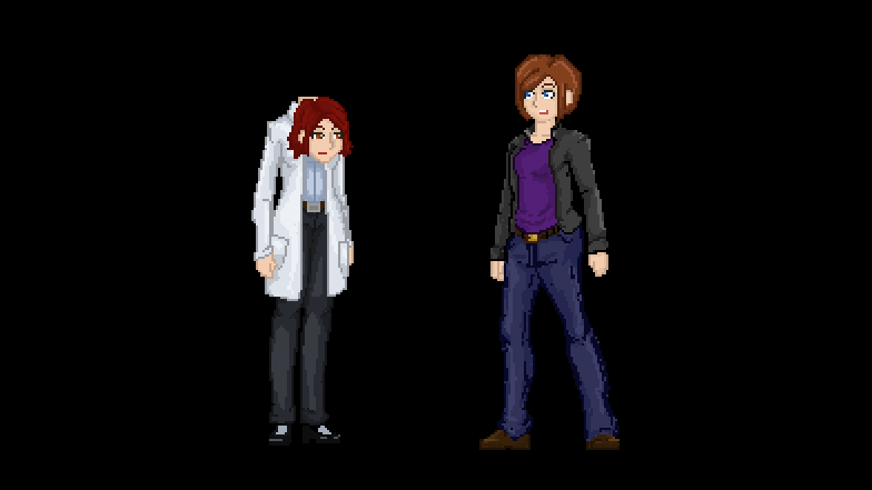 ParanoiaPnC's tweet photo. Introducing Doc Franklin, head of the forensics lab of the agency.
Alice was really surprised because she looks more like a Doc Frankenstein, but that will be fixed soon with a little "offset" surgery.
#indiedev #pointandclick #pixelart #sfml #cplusplus https://t.co/fJOYJQsG4m