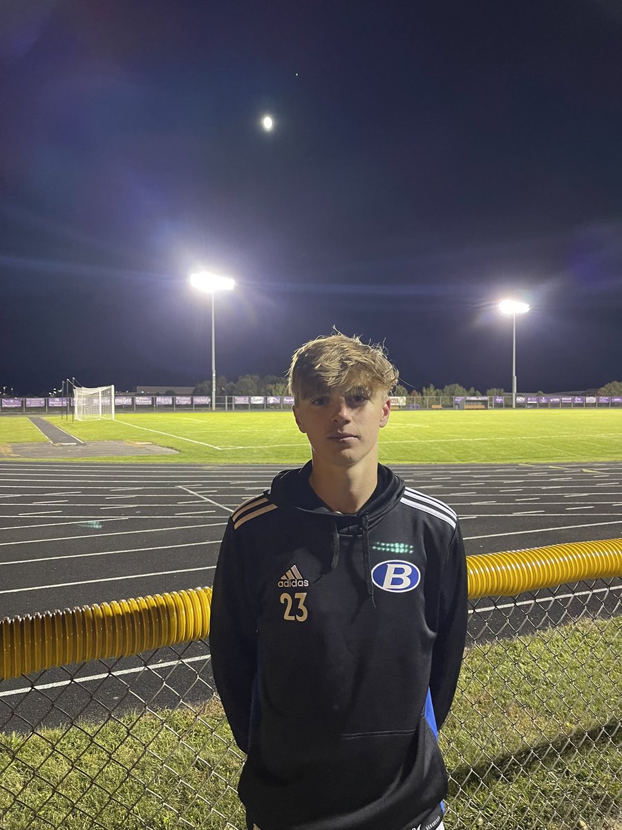 Soccer_BHS's tweet photo. MAN OF THE MATCH | CALEB EIDENMILLER 

@caleb_e23 played fantastically in the back as well as was a consistent offensive threat in tonight’s match versus @polarbearsoccer. 

#ManOfTheMatch #GoBigBlue #TheUnfinishedJourney https://t.co/pW0ms0K8UZ