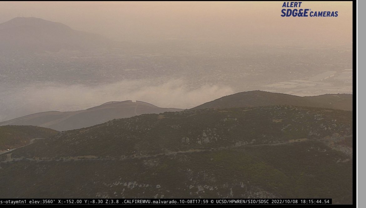 huntefire's tweet image. Vegetation Fire
5:54 PM PDT 10/8/22 by SDFPD
Otay Mountain 
#Border35fire #Borderfire