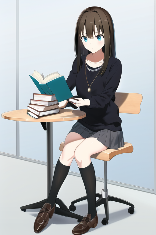 渋谷凛(シンデレラガールズ) 「初期の頃に描いたヘッタくそな絵のリニューアル #NovelAI 」|まっくすのイラスト