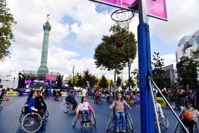 Incredible Paralympic Day, in Paris. Thousands of people gathered at La Bastille to try-out para sports, get to know more about #Paris2024 and get excited with Para Athletes showing their skills in sport demonstrations. Merci, Paris!! @Paralympics @Paris2024 #JourneeParalympique