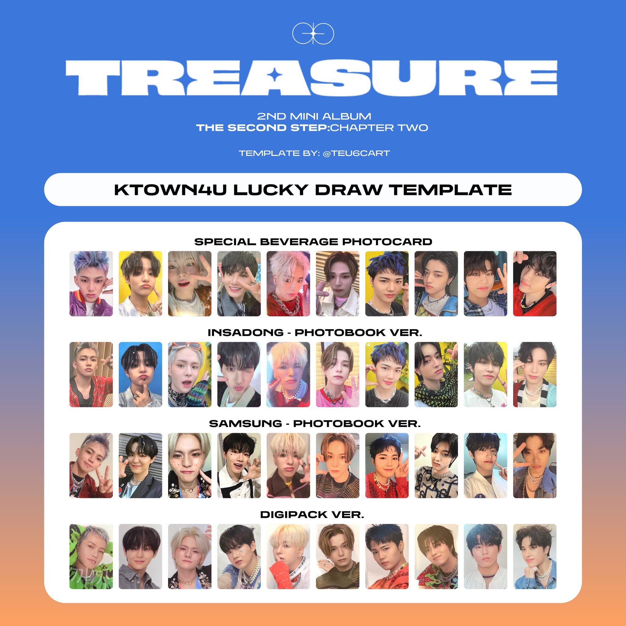 TREASURE シンガポール ktown4u 当選者特典　トレカ　アサヒ