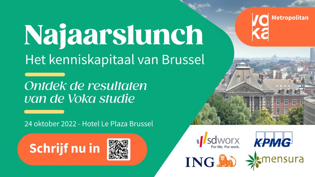 Hoe omvangrijk is het kapitaal aan kenniswerkers in Brussel? 
Welke impact hebben ze, ook voor kortgeschoolden, ook buiten Brussel? Ontdek het op de najaarslunch van <a href="/VOKA_Metrop/">Voka Metropolitan</a> op 24 oktober. 

Alle info en inschrijven via 👉 wllw.co/1DpiD6VVR