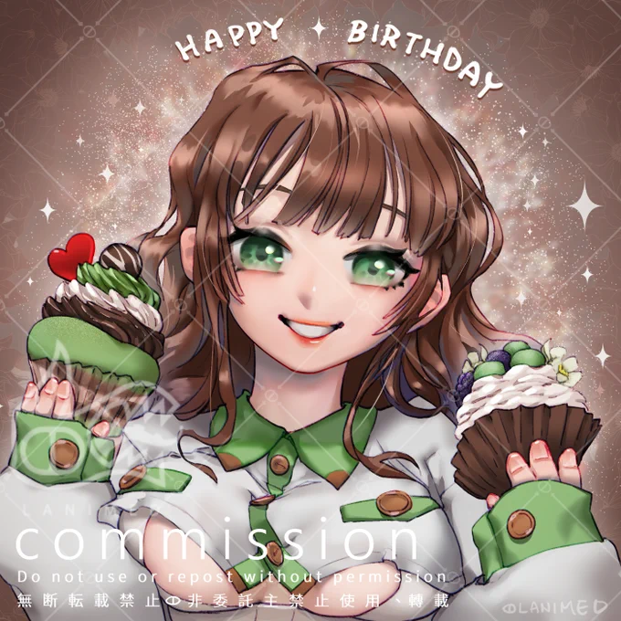 Commission感謝阿元委託! 一起祝育老師生日快樂~ 