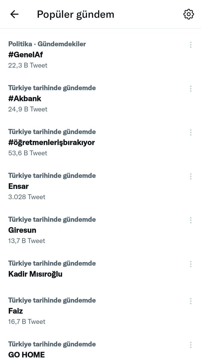 Gundemdeyiz devam ediyoruz arkadaşlar detay yazalım mutlaka.

#GenelAf