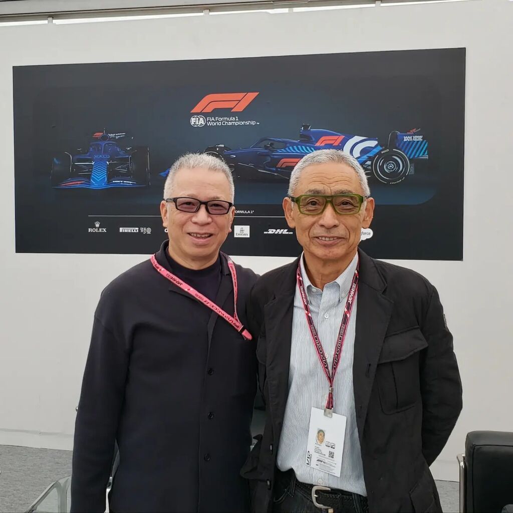 Massa501's tweet photo. Commemorative photo with Mr Yasukawa, former general manager of Bridgestone Motorsports, at the FOM hospitality booth. #F1 #japanesegp #suzuka #motorsport #racingboy #racing #paddock #life #日本グランプリ #鈴鹿サーキット https://t.co/NcNuqzrZp0 https://t.co/8Hh3AAcysS