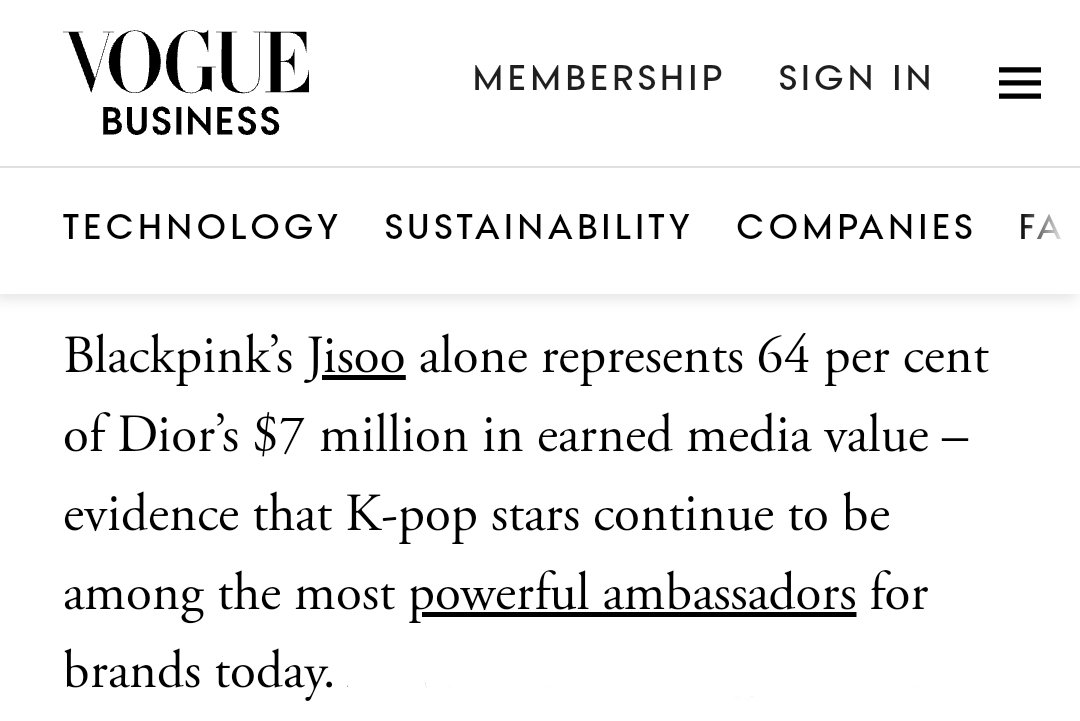vitaminCneeded's tweet photo. 🪄 1st time: #JISOO at #DiorSS22

✨ จีซูครองอันดับ 1 มูลค่าสื่อ (EMV) สูงสุด // จีซูเพียงคนเดียวคิดเป็น 64% ในมูลค่าสื่อที่ได้รับของ Dior 7 ล้านเหรียญ: แอมบาสเดอร์ที่ทรงพลังมากที่สุด

✨ Dior ครองอันดับ 1 มูลค่าสื่อ (EMV) ของแบรนด์ต่างๆใน PFW ครั้งนั้น

🖇https://t.co/qkj5mM3AV6 https://t.co/h01qZG5fsM