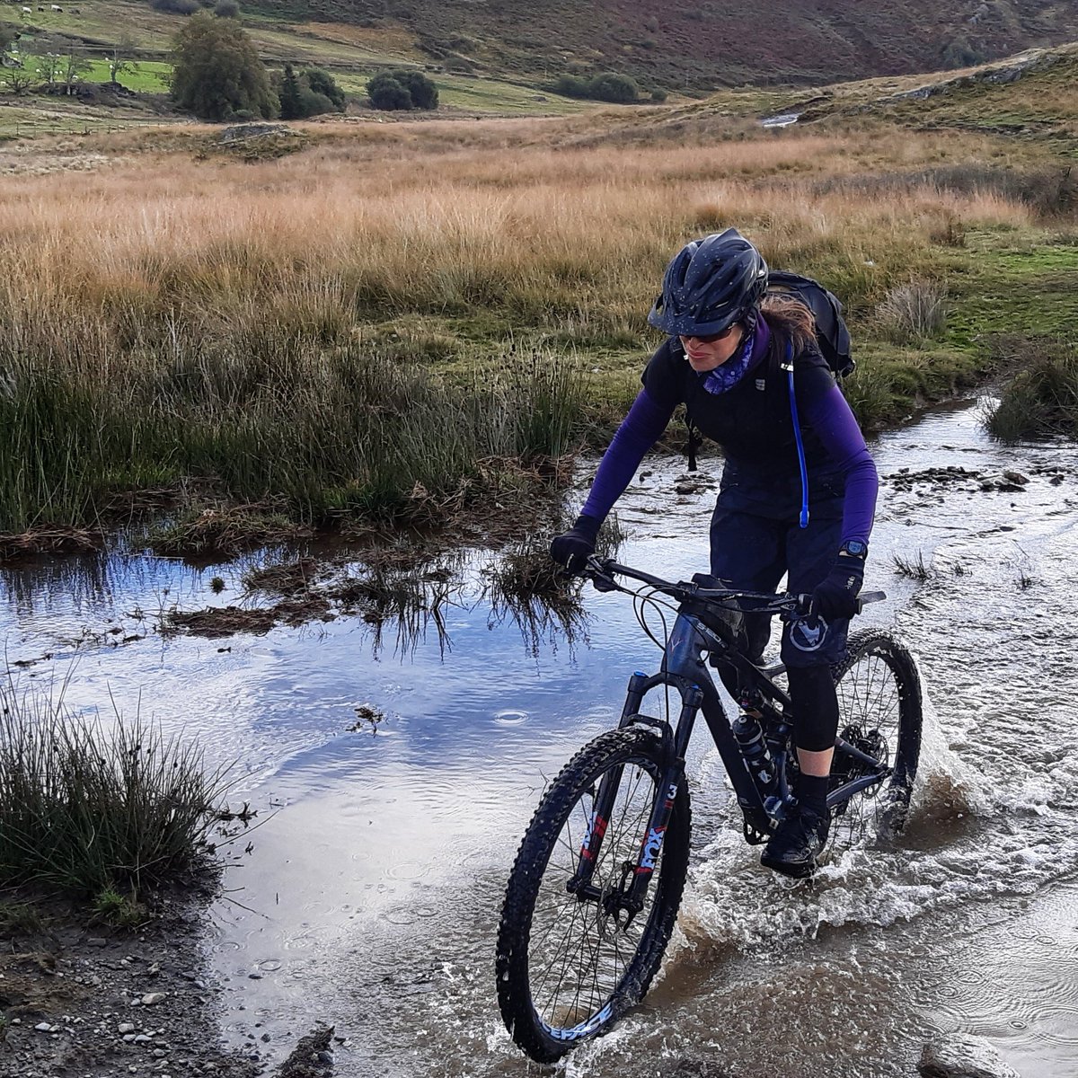 MTBleading's tweet photo. The immersive experience that is day 2 of the #transcambrian  Our riders fully committing to the vast space, puddles and river crossings as we cross the mountain range twice with @mtbcymru https://t.co/VGT9AD0fnU