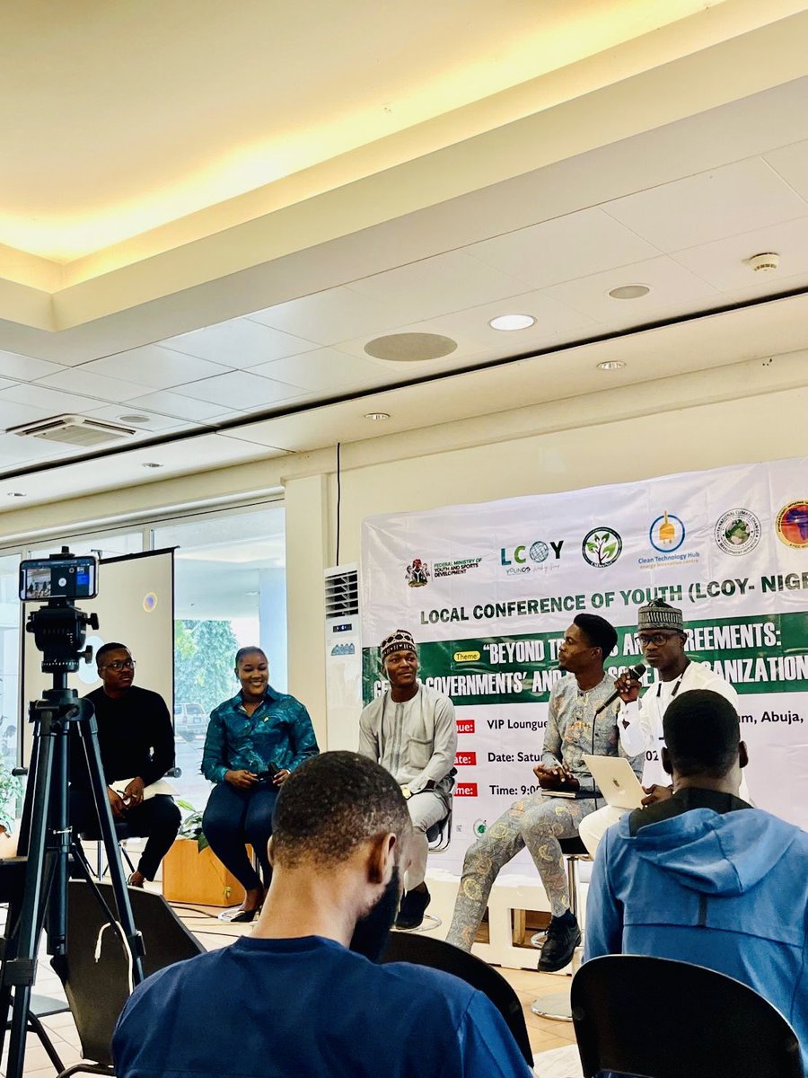 digitalmamabola's tweet photo. Yesterday, I had the opportunity to join other great minds during a panel session at the Nigeria Local Conference of Youth (LCOY) to discuss the topic “Understanding the Role of Policy in building resilience towards climate change”.

#LCOYNG https://t.co/Ijm6GGDWEt