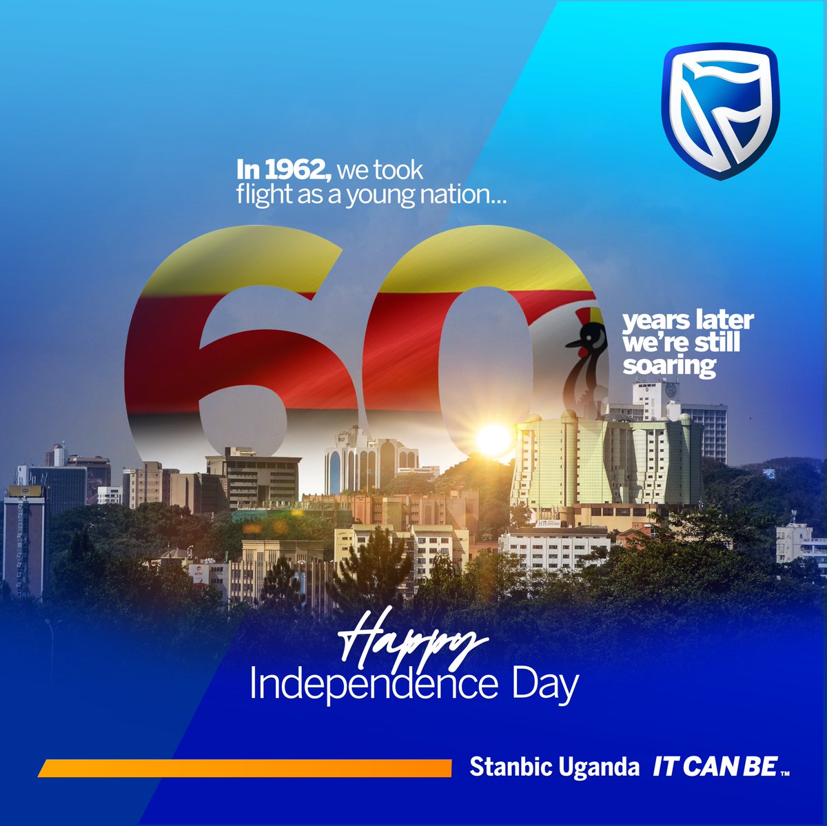 stanbicug's tweet photo. Happy Independence Day to the Pearl Of Africa.

#UgandaAt60 #UGAt60 https://t.co/LcPXKovoSl