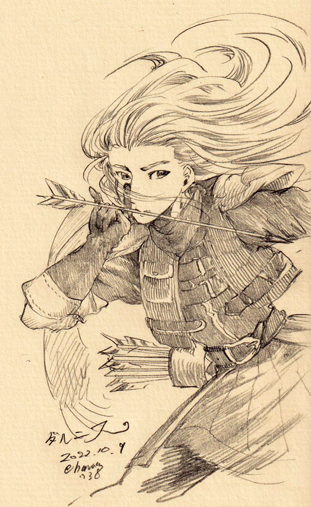 エアスケブ、リクエストありがとうございます!
ダルニスさん描かせていただきました! 