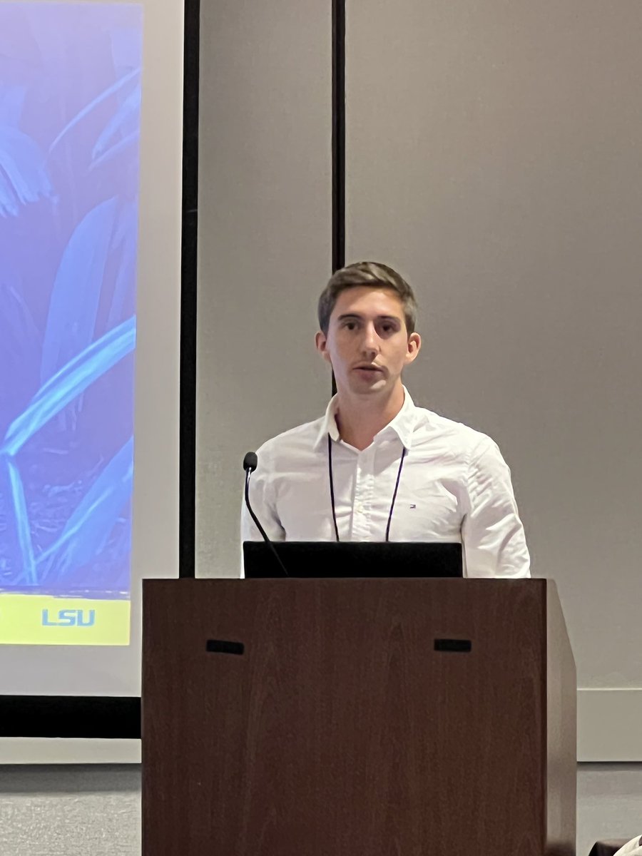 lsuvetmeddean's tweet photo. Congratulations to Dr. Come Thieulent, one of our AMAZING postdocs @LSUVetMed, for presenting on equine arteritis virus at the #AAVLD Annual meeting in Minneapolis! Come exemplifies our translational research for #OneHealth. #LADDL #WeProtect #WeDiscover #LSU #ScholarshipFirst https://t.co/9j3d0sn3SJ