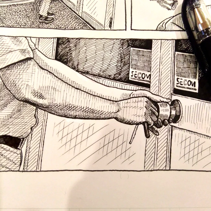 人の部分では、腕とか手を描くのが一番好きやな。 
