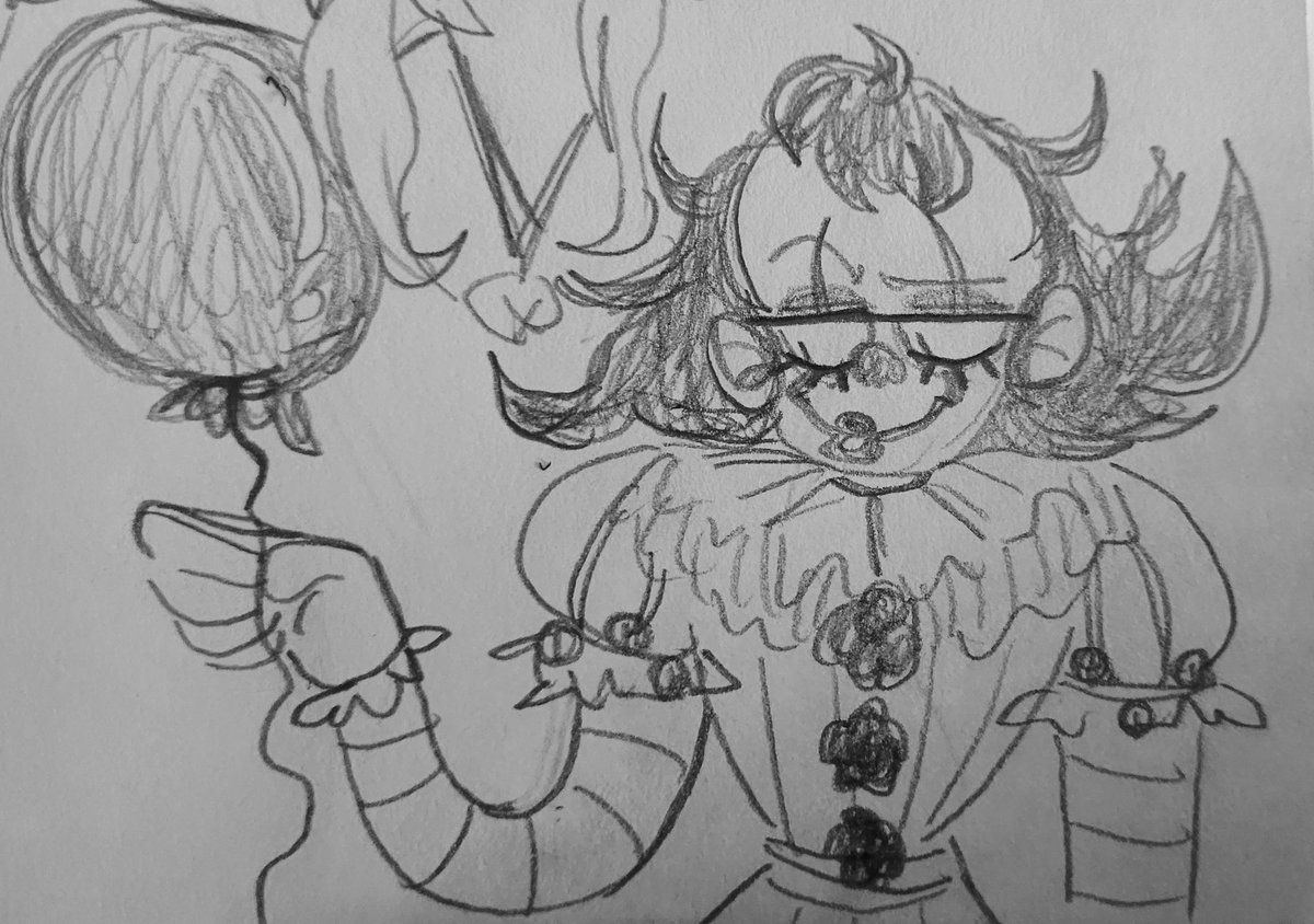 ghostpoot's tweet photo. been a minute since I doodled a pennywise https://t.co/8dRtGsiTNd