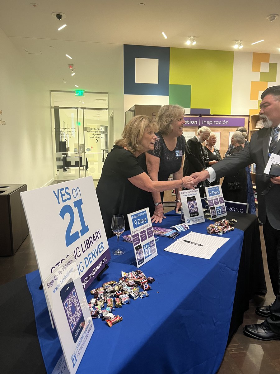 PublicDenver's tweet photo. DPLFFβs Jeff Riley: 2i would create dedicated revenue for @denverlibrary to increase pay for staff, extend library hours, add to and diversify collections, and expand access to technology and programs for everyone. #stronglibrarystrongdenver #yeson2i #BookloversBall https://t.co/XgwwMUdH0D