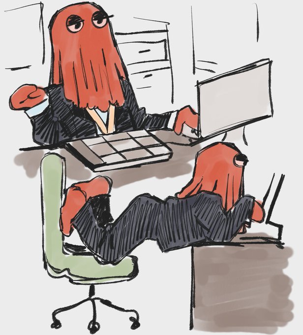 「オフィスチェア スーツ」のTwitter画像/イラスト(人気順)
