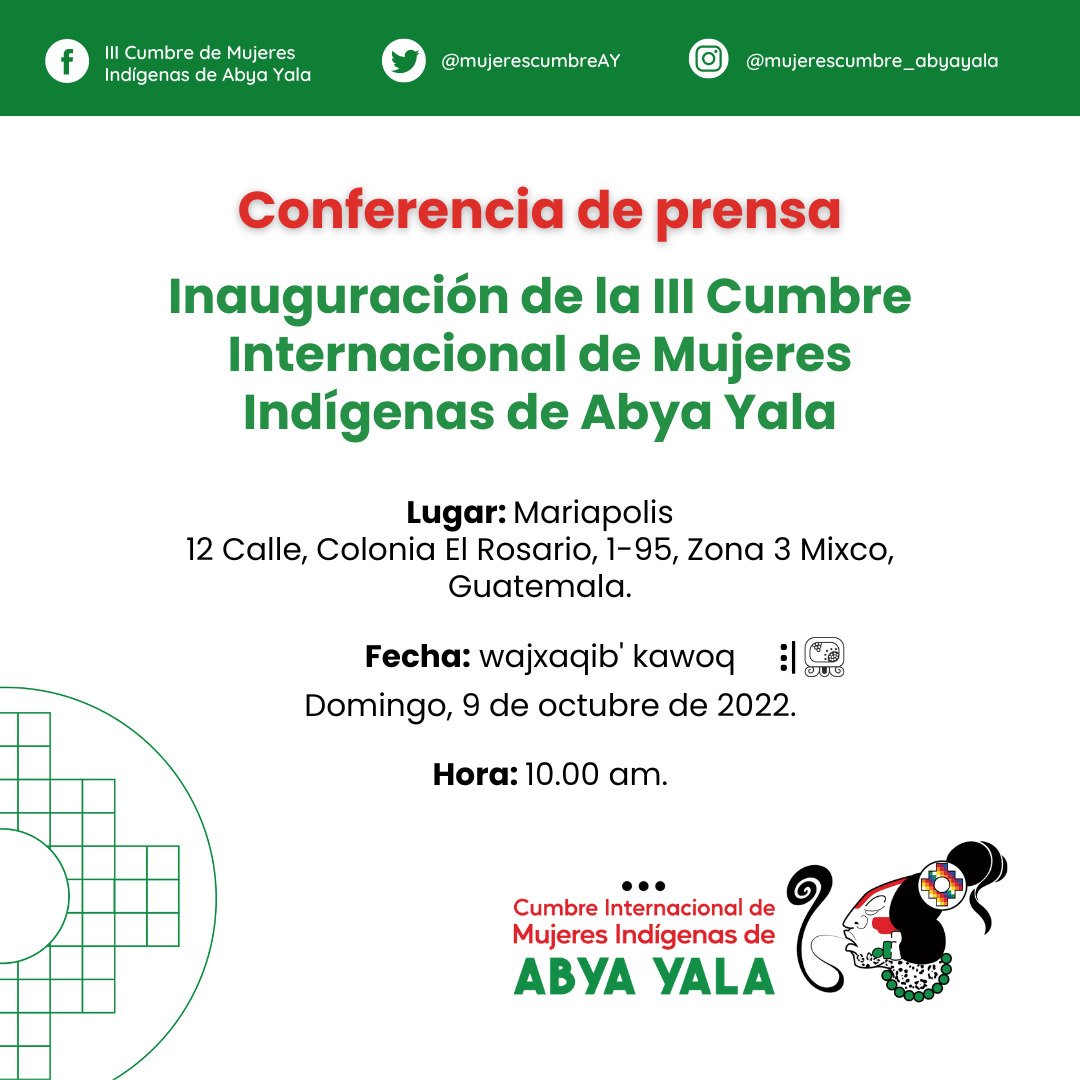 #ConferenciaDePrensa
Mañana domingo 9 de octubre
Hora 10am