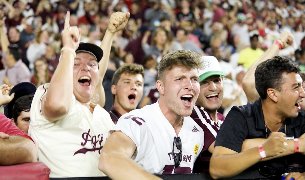 The #12thMan is making their voice heard in Tuscaloosa! #BTHOalabama