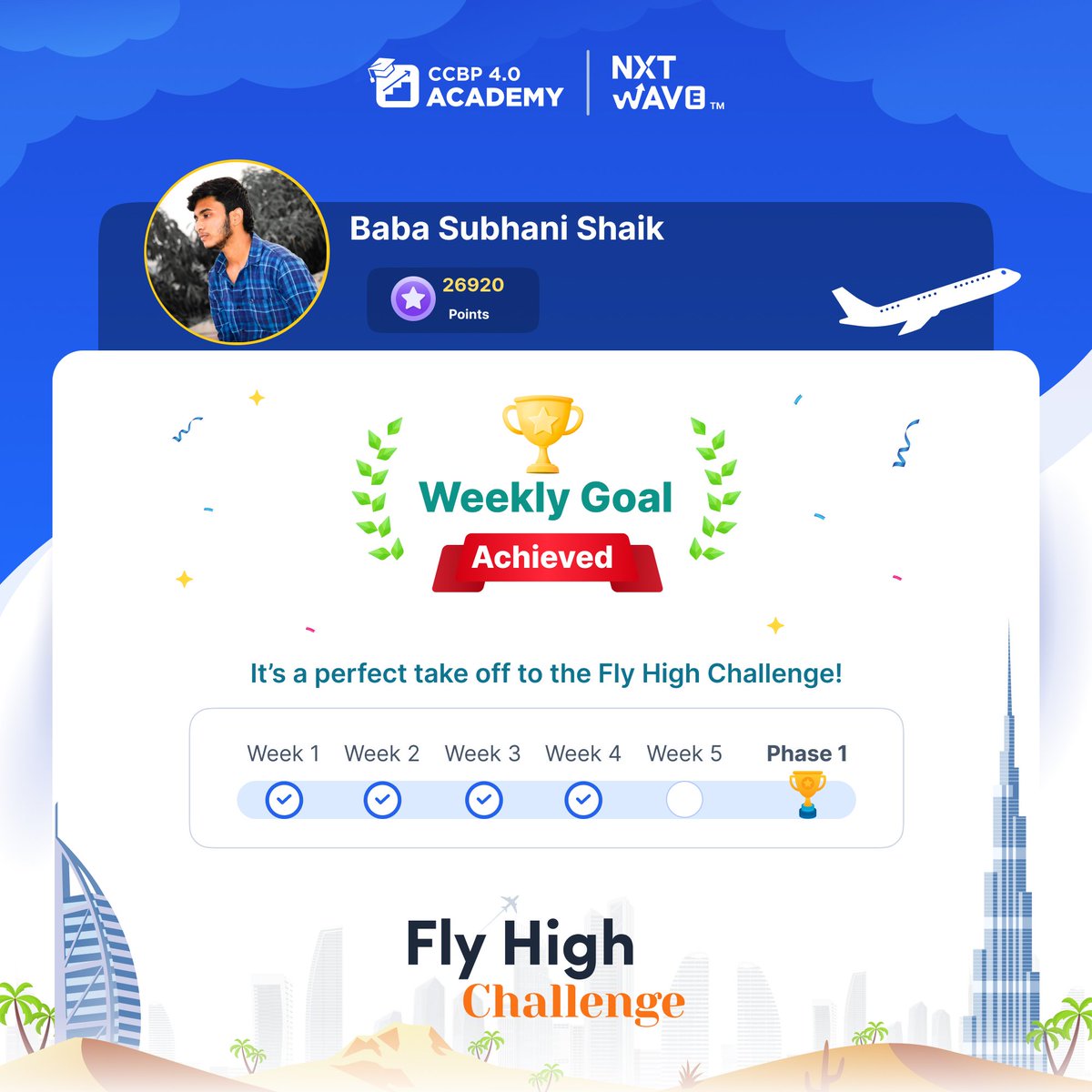 babasubhani2004's tweet photo. Eyuuuuuuuuuuu.......❕
One more week to complete phase 1 challenge. I am really excited to see the 4.O Tribe..🤍
@nxtwave_tech
#nxtwave #flyhighchallenge #weeklygoal https://t.co/3XaMLrcM1s