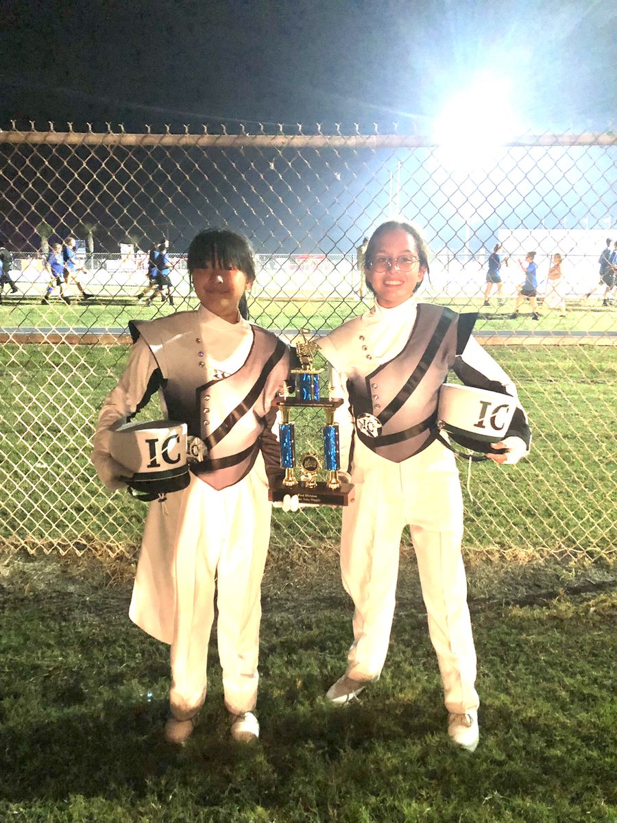 IowaColonyBand's tweet photo. FIRST DIVISION for our Iowa Colony Pioneer Band &amp; Guard at the Edna Invitational Marching Contest! #TheGoldenRule2022 #BlazeTheTrail https://t.co/8LvFMRXcVE