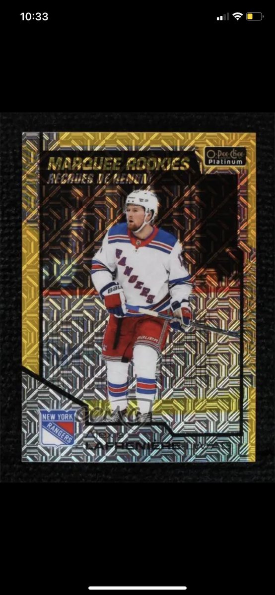 Stacks1989's tweet photo. @CardPurchaser Lafreniere Yellow Traxx /249 https://t.co/FtW3Bg1iei