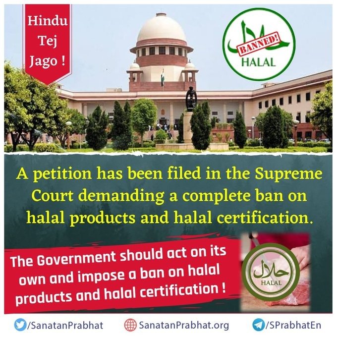 kshamagupta12's tweet photo. Halal Certification is given by Jamiat-Ulema-e-Hind
who provide legal aid to terrorists of Indian Mujahideen.
Do you still wish to use  your hard earned money to buy halal products &amp; fund those who protect terrorists ?
✊If not, please join this initiative #Hindus_Boycott_Halal https://t.co/WKYjQt3pYz