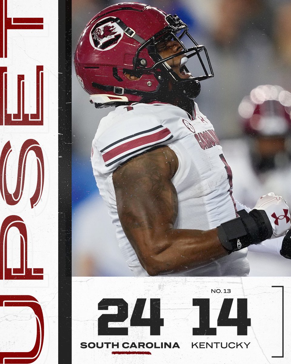South Carolina's leaving Lexington with a W 🚨 <a href="/GamecockFB/">South Carolina Football</a>