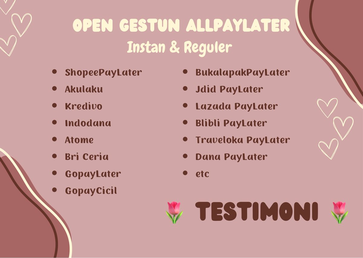 lezgorubby's tweet image. Open gestun all paylater yaa! Ada instan dan reguler💖 Langsung DM aja atau klik link WA aku

🌷TESTIMONI A THREAD🌷