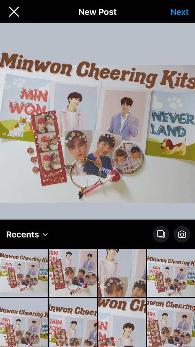 strawberryhosh's tweet photo. ㅡ update:  thank you for your support >< i am with @caratworld_ph later to distribute the freebies. will announce our location and what i'll be wearing. you can also buy minwon cheering kits from them for 50php, see second pic for inclusions. see you later! ♡ https://t.co/DuYclGlyjw