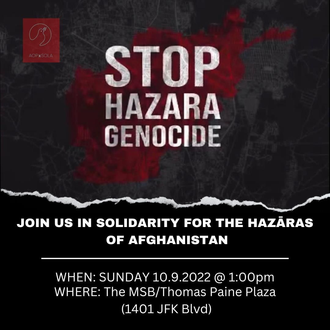 SayedEbad's tweet photo. #StopHazaraGeoncide 
Join us in Philadelphia https://t.co/Wgi5Y8qXFV
