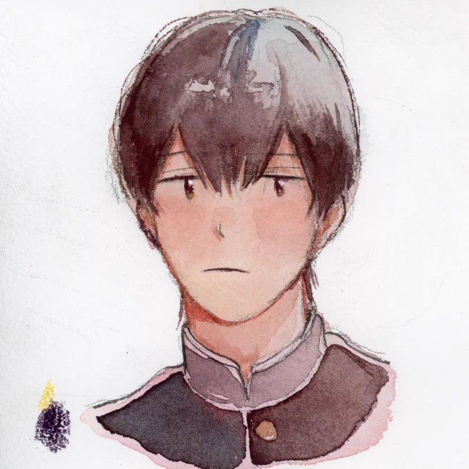 アルシュの細目(一般的な中目相当)めちゃくちゃザラザラで線画が描きにくいけど滲みとかグラデがめちゃくちゃ綺麗にできる気がする!うまく使えるようになりたいな〜 