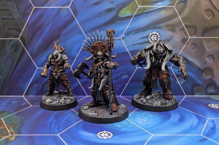 The Gorechosen of Dromm makes for 44/44 Underworlds warbands painted. @WarComTeam when can I get working on Gnarlwood?!