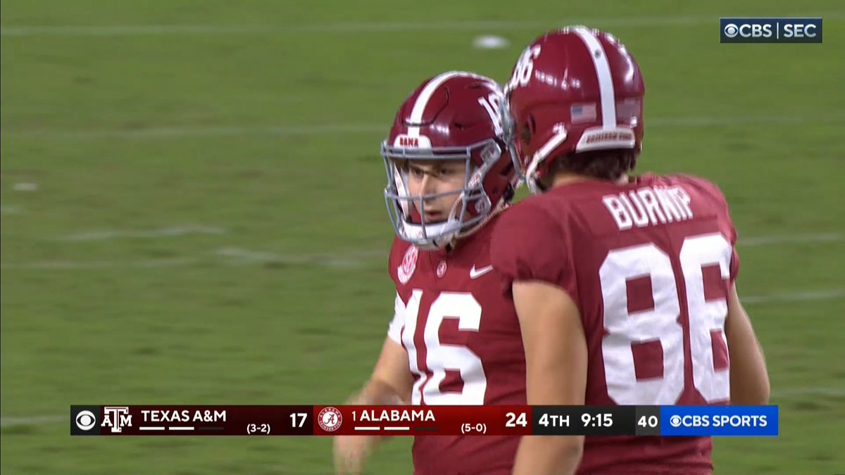 SEC on CBS 🏈 on Twitter "After an Alabama missed field goal from just