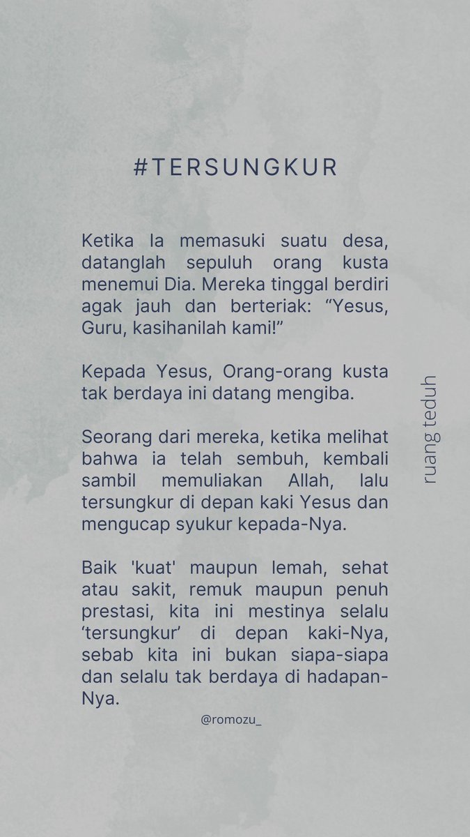 HomilipagiHahi's tweet photo. Beryukurlah kepada Tuhan dalam segala hal. ❤ https://t.co/G255GOZZTq