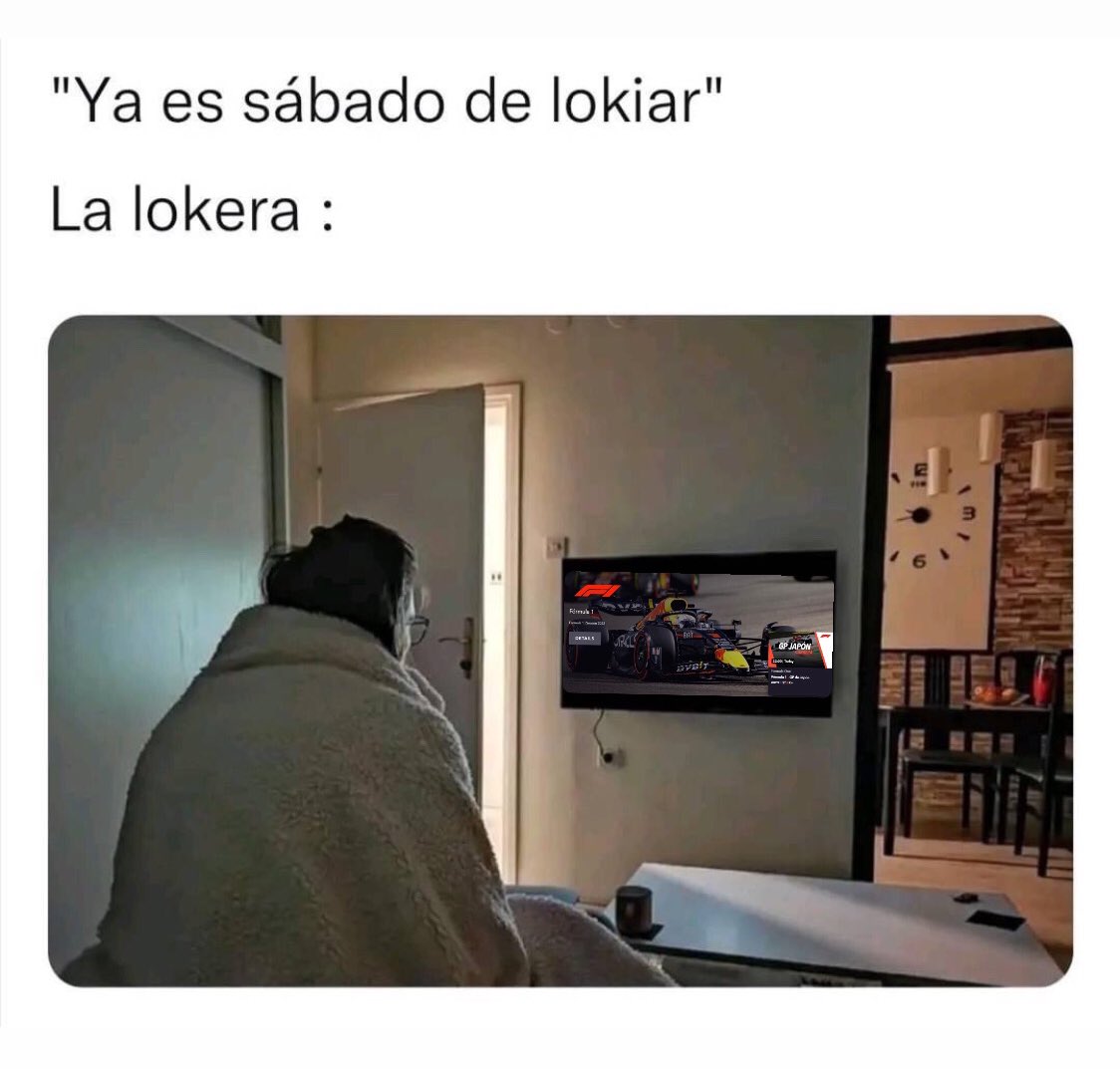 Los que en lugar de salir a lokear nos quedaremos a media noche para el GP  #SuzukaGP