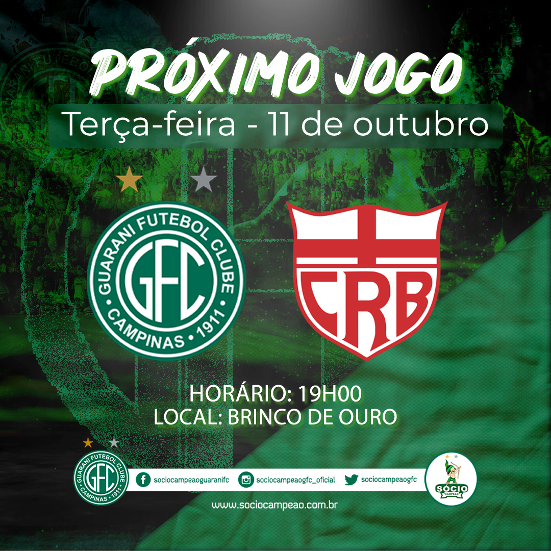 sociocampeaogfc's tweet photo. O próximo confronto do Guarani na #SérieB será contra o CRB!
VAMOS, BUGRÃO! 💚🏹
#sociocampeao #guaranifc #bugre #brincodeouro #campinas #sociotorcedor #hsg #todossomosguarani #bugrino #bugrina #torcidadoguarani #futebolpaulista #programafidelidade #avantemeubugre https://t.co/0VPhRbcFXD