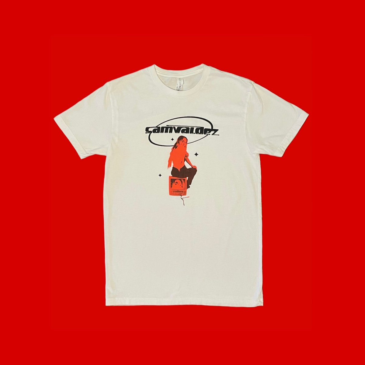 samvaldezsounds's tweet photo. new shirts up on my bandcamp to celebrate crush coming out oct 28th 💘 link in bio https://t.co/mnqFpqAu5w