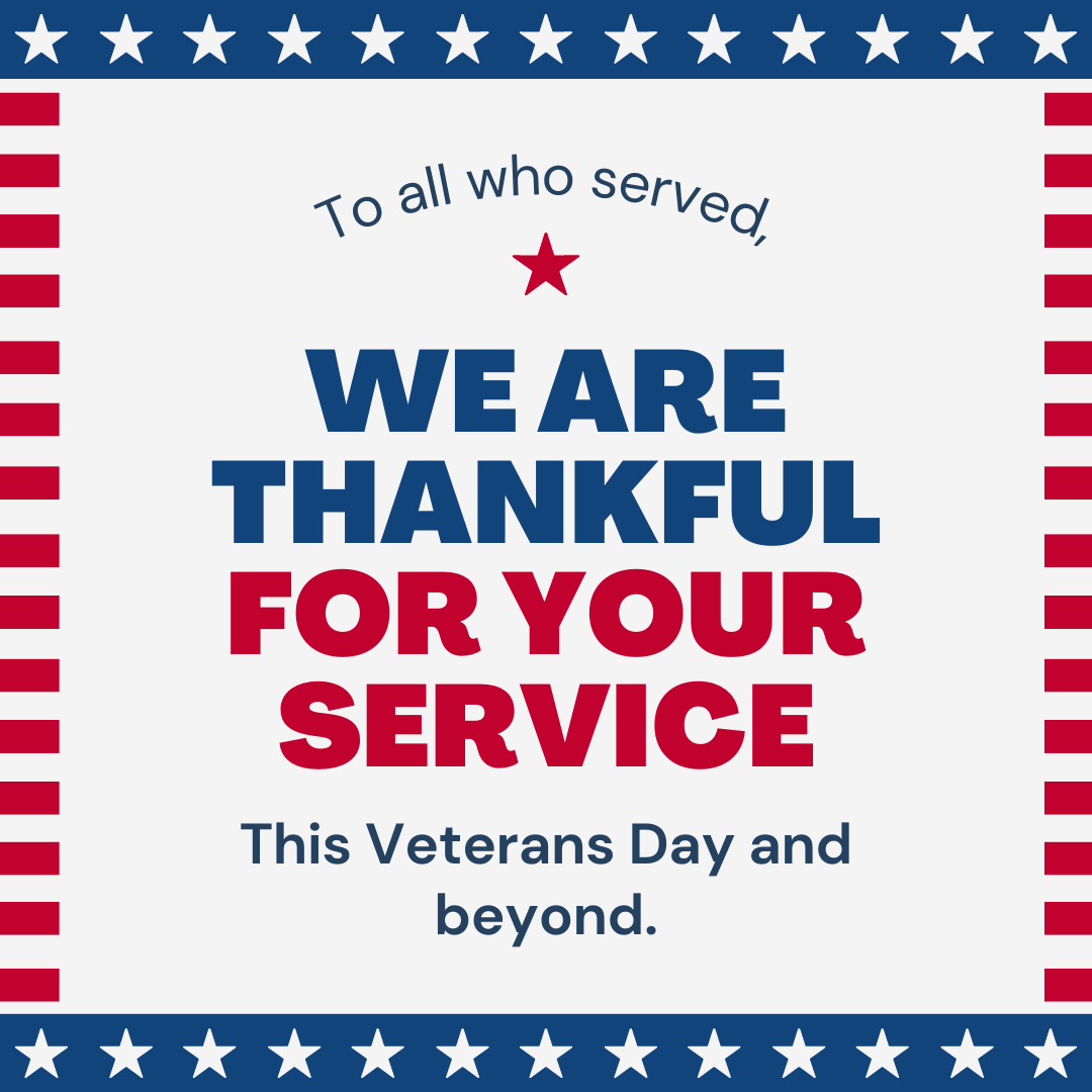 With gratitude for your service.